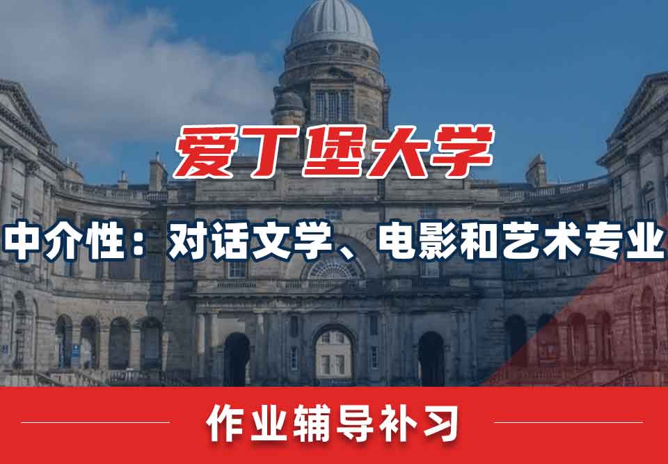 爱丁堡大学爱大中介性：对话文学、电影和艺术作业辅导补习