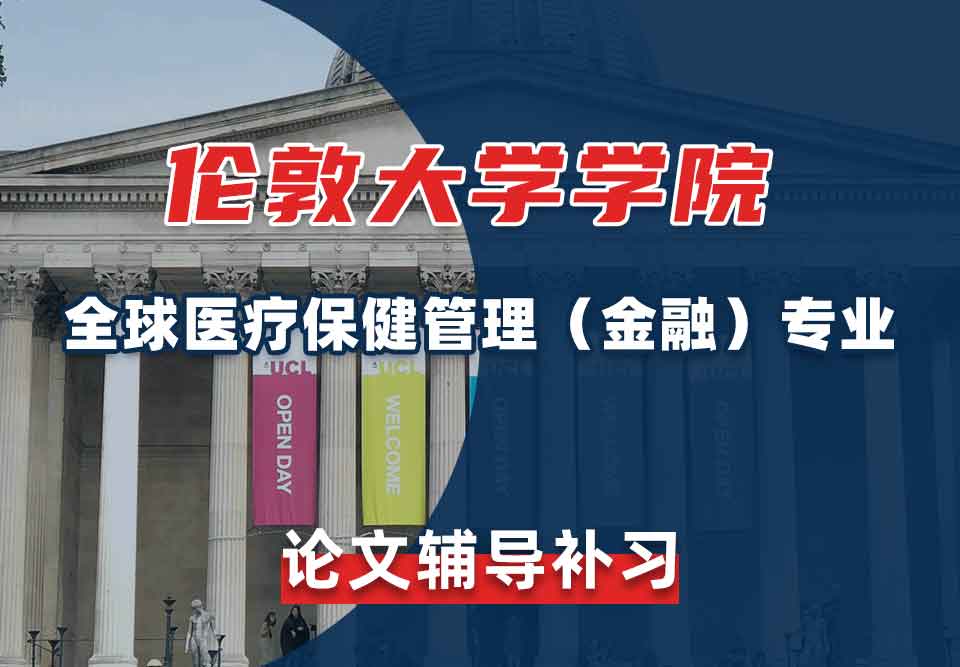 伦敦大学学院UCL全球医疗保健管理（金融）论文辅导补习