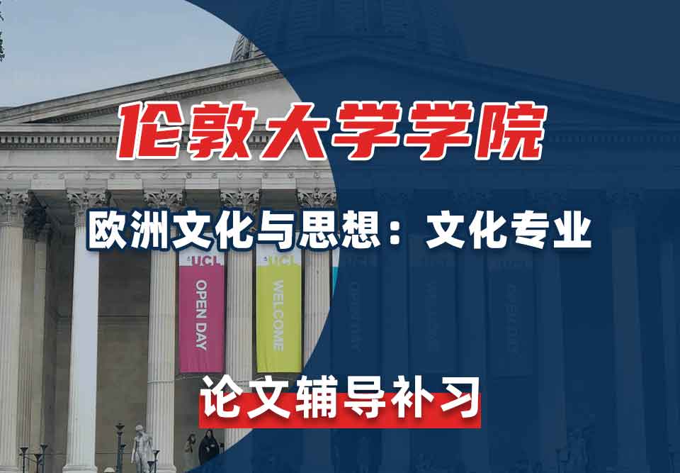 伦敦大学学院UCL欧洲文化与思想：文化论文辅导补习