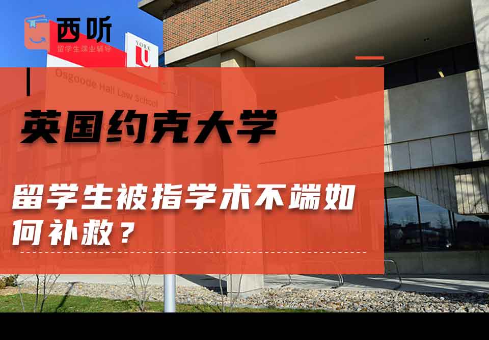 英国约克大学留学生被指学术不端如何补救？