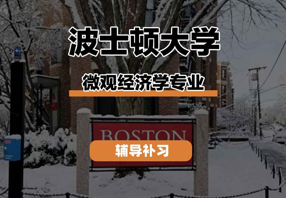 留学生学术辅导丨波士顿大学微观经济学专业研究项目有什么？
