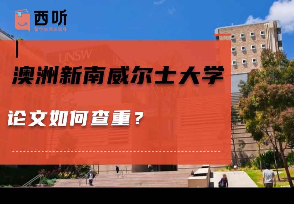 澳洲新南威尔士大学论文如何查重？