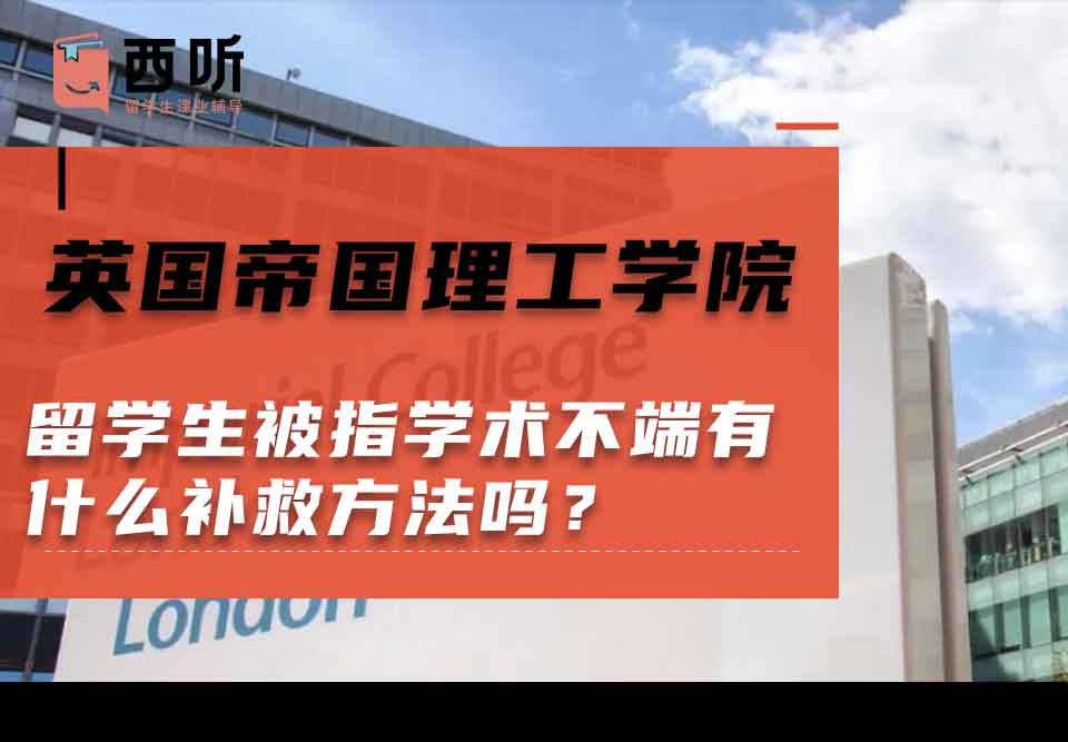 英国帝国理工学院留学生被指学术不端有什么补救方法吗？