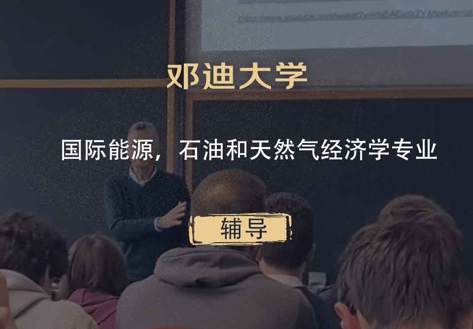 邓迪大学UoD国际能源，石油和天然气经济学辅导