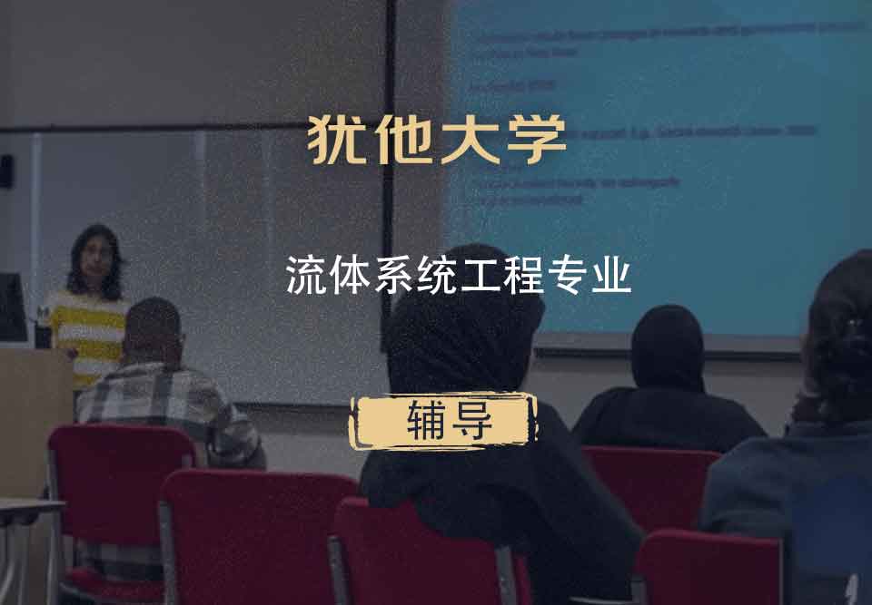 犹他大学UOU流体系统工程辅导