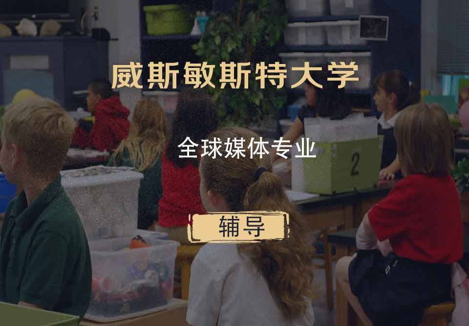威斯敏斯特大学UW全球媒体辅导