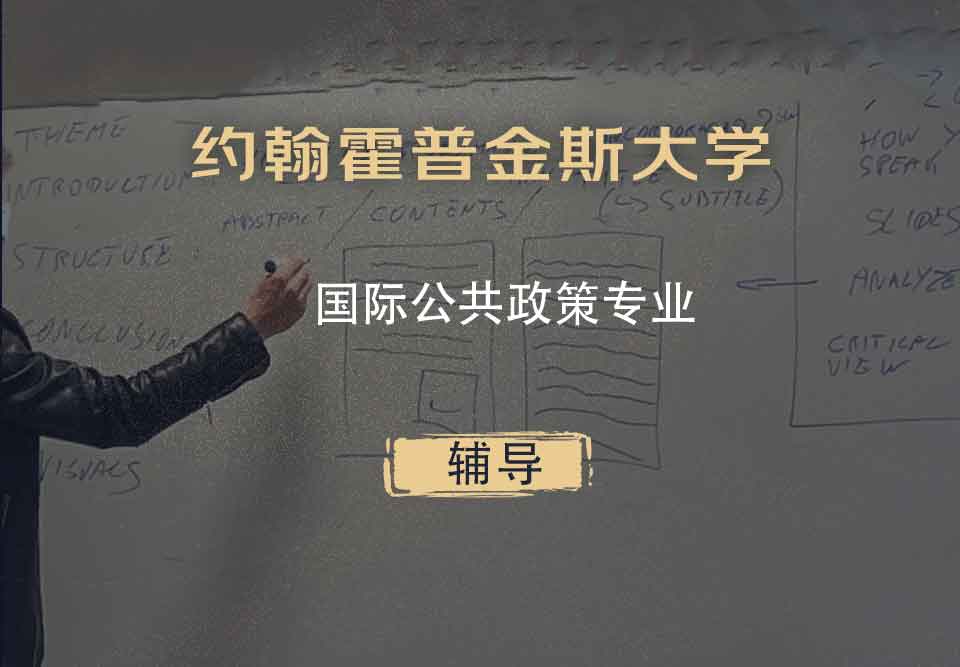 约翰霍普金斯大学JHU国际公共政策辅导