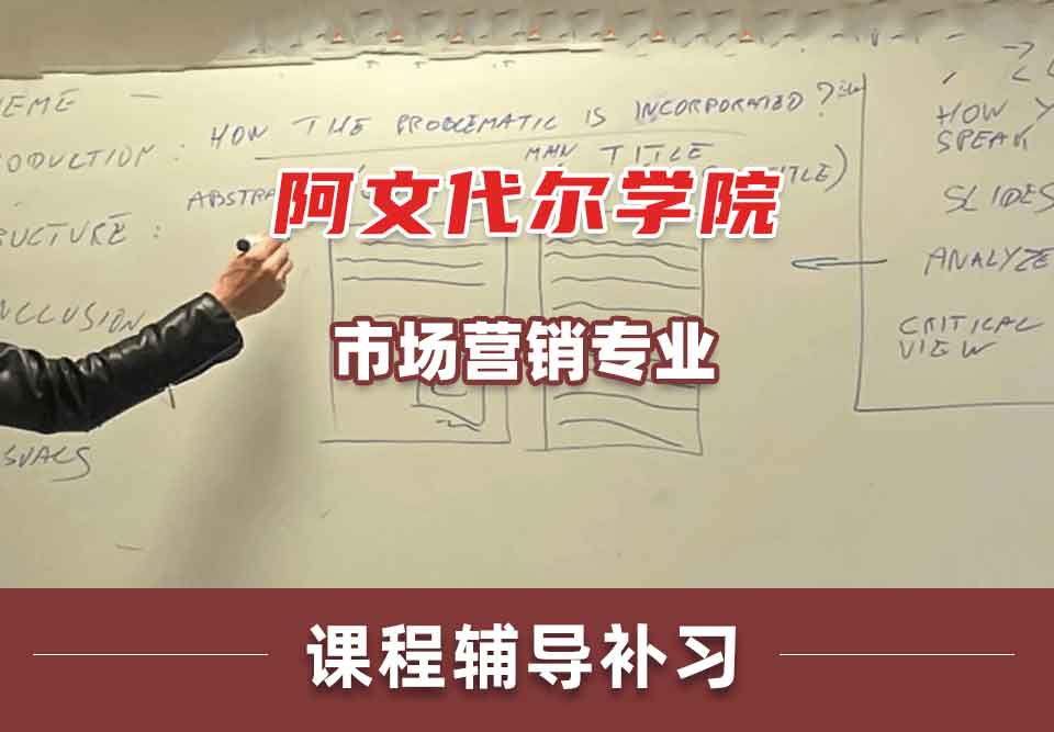 阿文代尔学院市场营销课程辅导补习补课