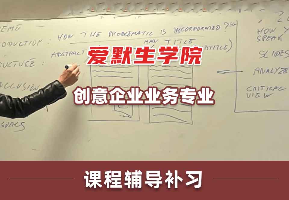 爱默生学院创意企业业务课程辅导补习补课