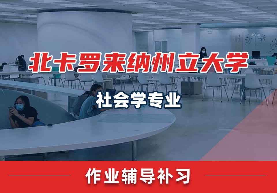 北卡罗来纳州立大学NCSU社会学作业辅导补习补课
