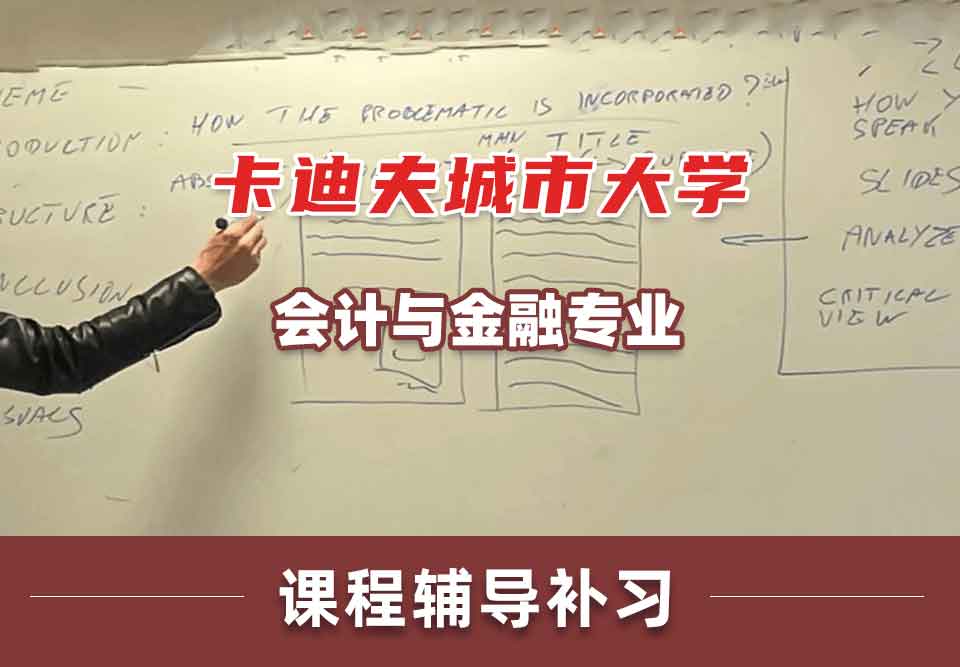 卡迪夫城市大学UWIC会计与金融课程辅导补习补课