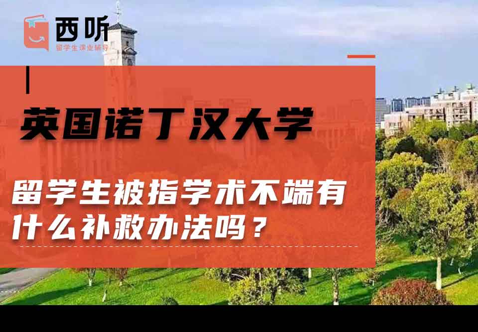 英国诺丁汉大学留学生被指学术不端有什么补救办法吗?