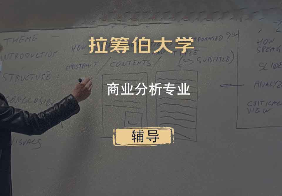 拉筹伯大学LTU商业分析辅导