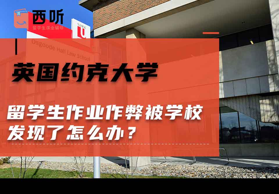 英国约克大学留学生作业作弊被学校发现了怎么办?