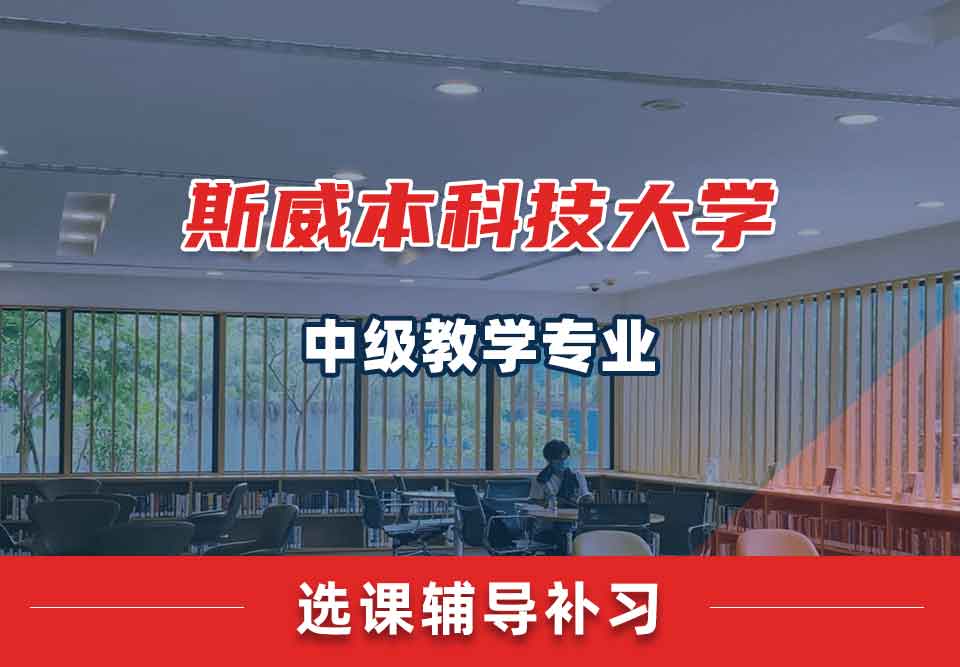 斯威本科技大学SUT中级教学选课辅导补习补课