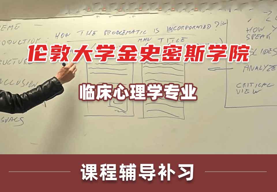 伦敦大学金史密斯学院临床心理学课程辅导补习补课