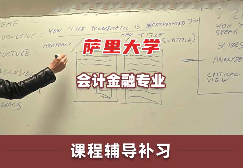 萨里大学Surrey会计金融课程辅导补习补课