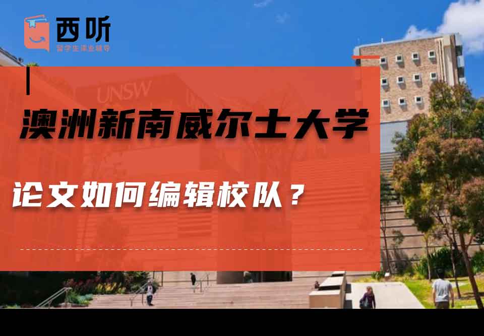 澳洲新南威尔士大学论文如何编辑校对？