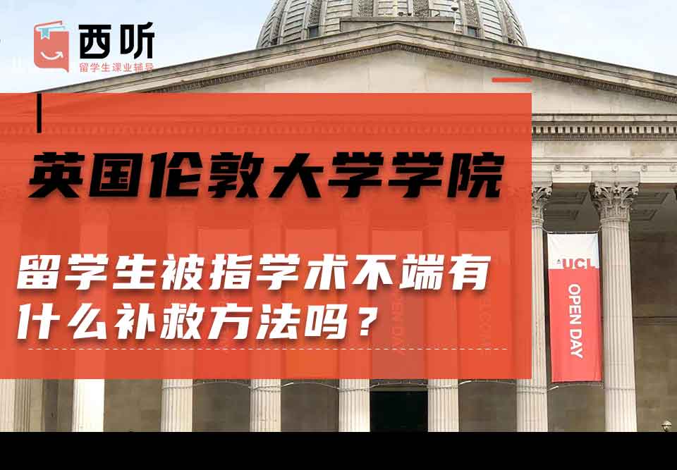 英国伦敦大学学院留学生被指学术不端有什么补救方法吗?