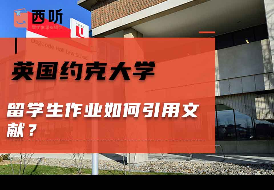 英国约克大学留学生作业如何引用文献?