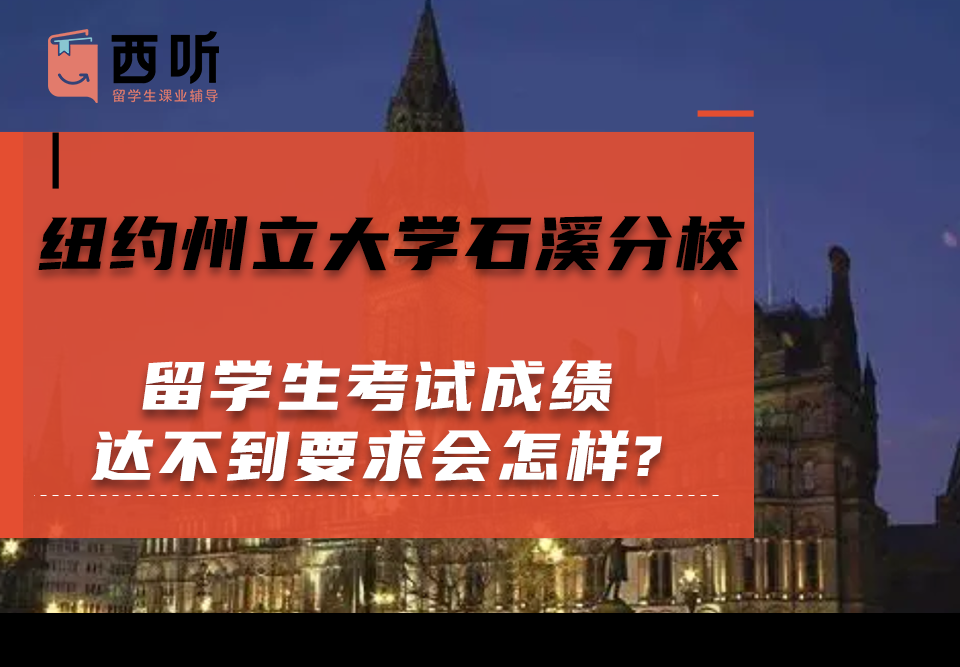 纽约州立大学石溪分校留学生考试成绩达不到要求会怎样?