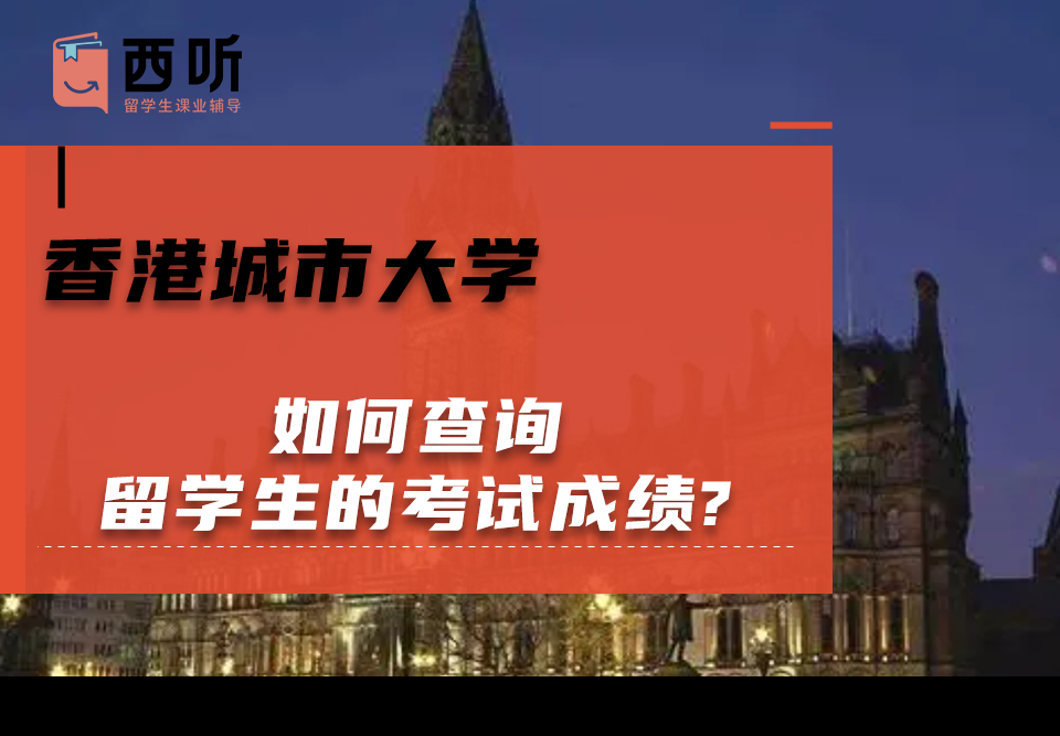 如何查询香港城市大学留学生的考试成绩?
