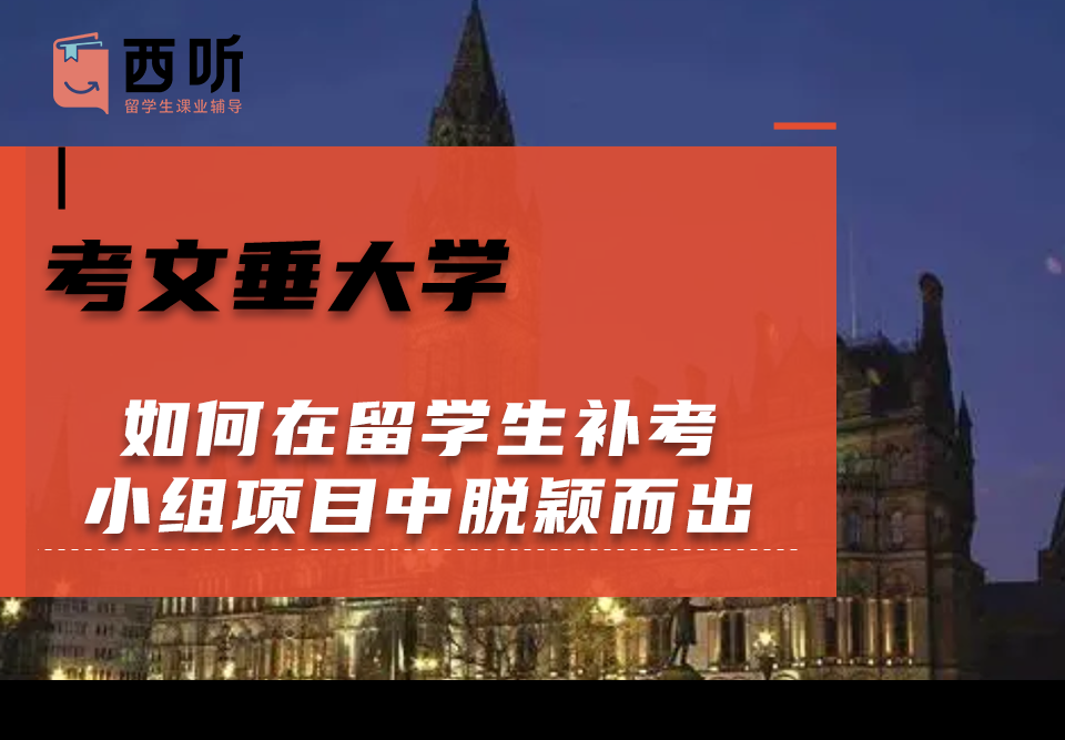 如何在考文垂大学留学生补考小组项目中脱颖而出