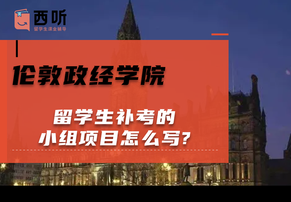 伦敦政经学院留学生补考的小组项目怎么写?