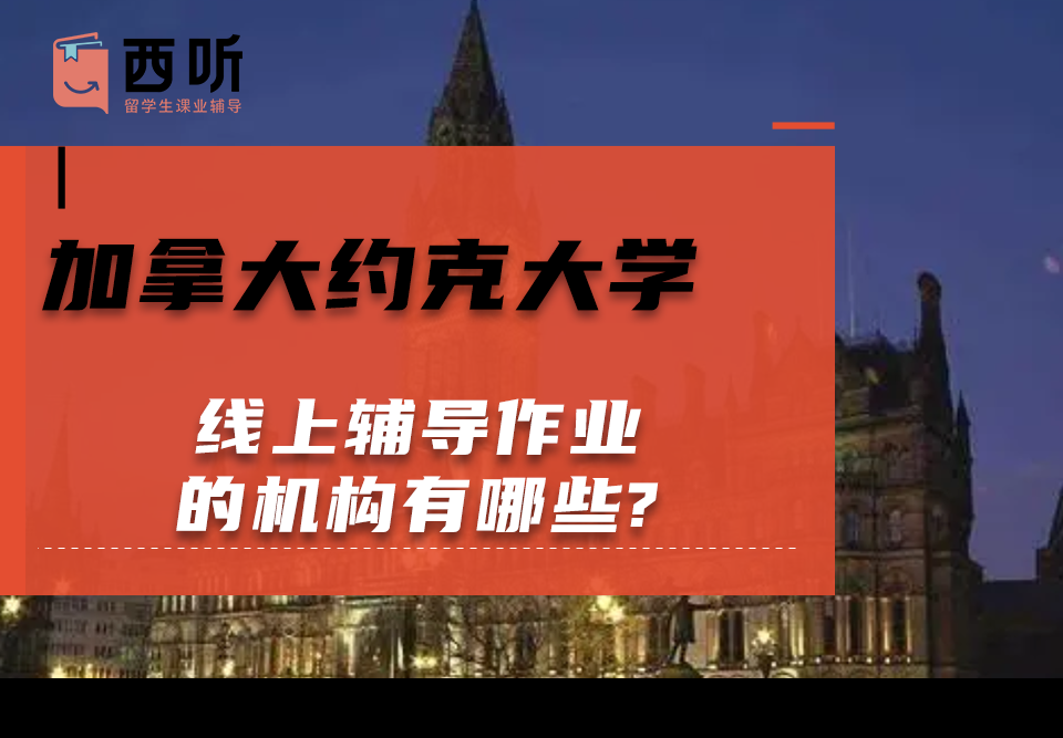 加拿大约克大学线上辅导作业的机构有哪些?