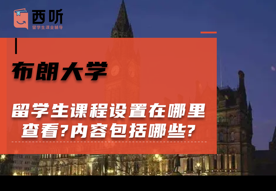 布朗大学留学生课程设置在哪里查看?课程内容包括哪些?