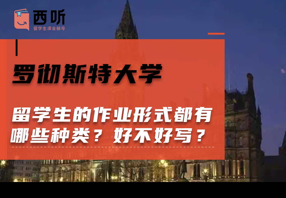 罗彻斯特大学留学生的作业形式都有哪些种类?好不好写?