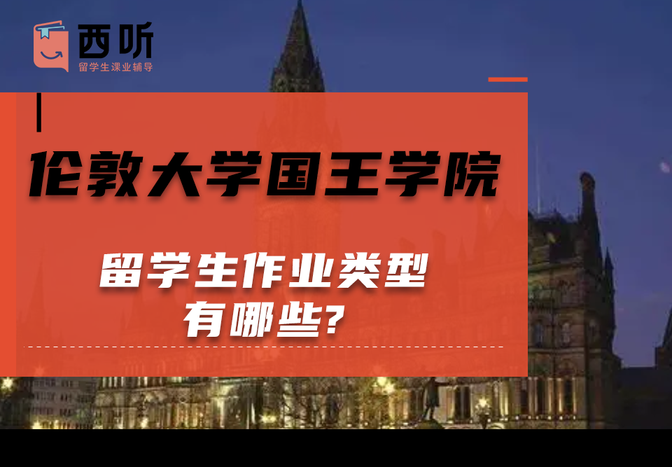 伦敦大学国王学院留学生作业类型有哪些?