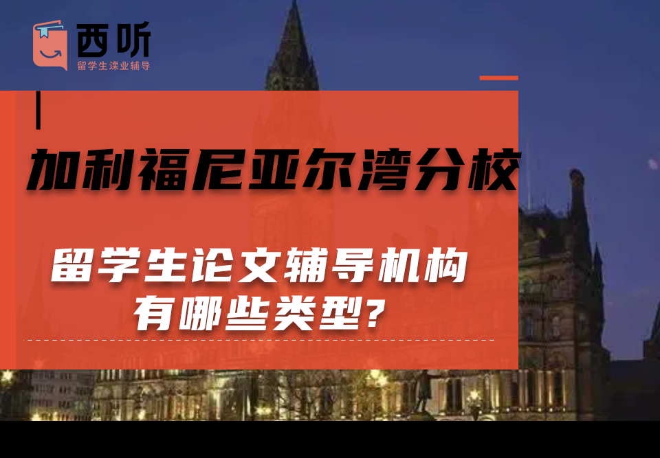 加利福尼亚尔湾分校留学生论文辅导机构有哪些类型?