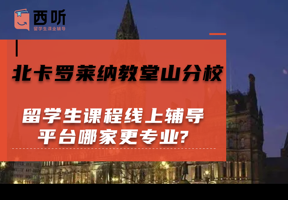 北卡罗莱纳教堂山分校留学生课程线上辅导平台哪家更专业?