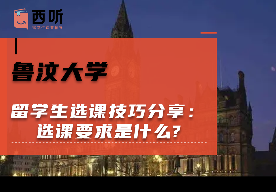 鲁汶大学留学生选课技巧分享：选课要求是什么?