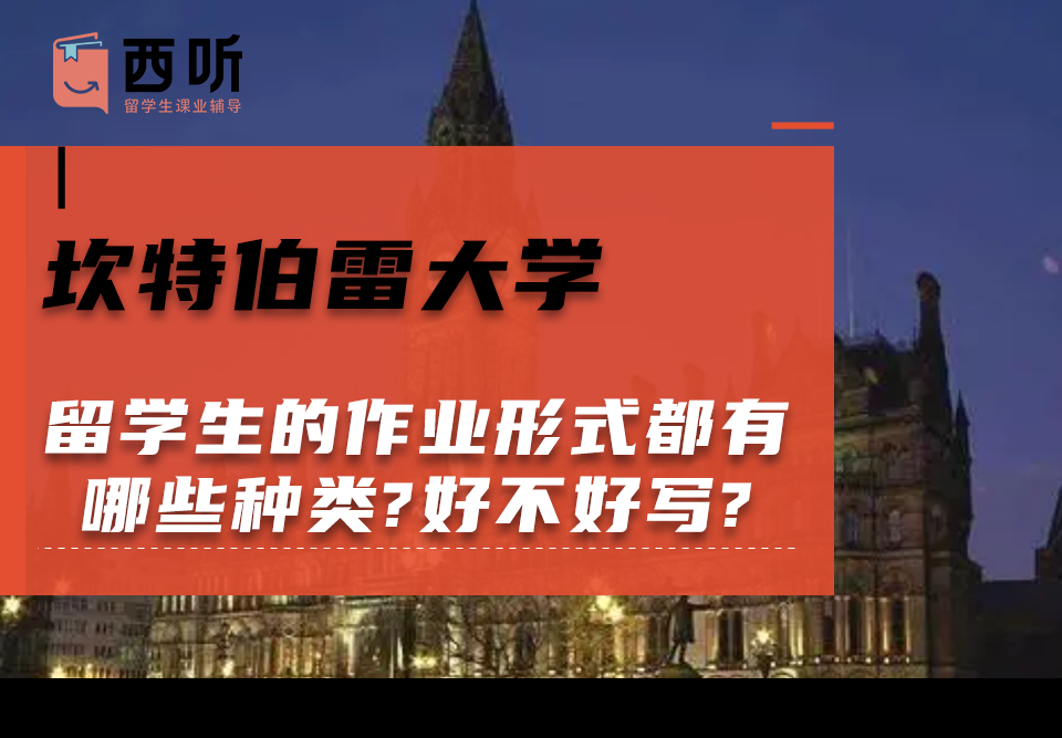 坎特伯雷大学留学生的作业形式都有哪些种类?好不好写?