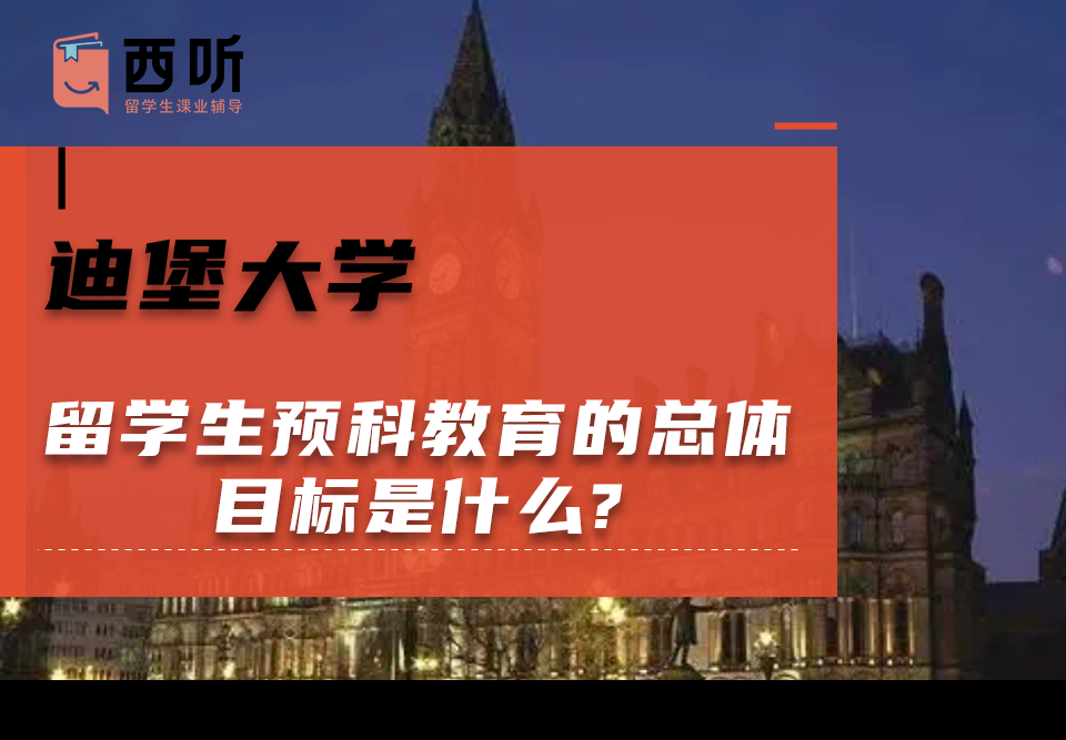 迪堡大学留学生预科教育的总体目标是什么?